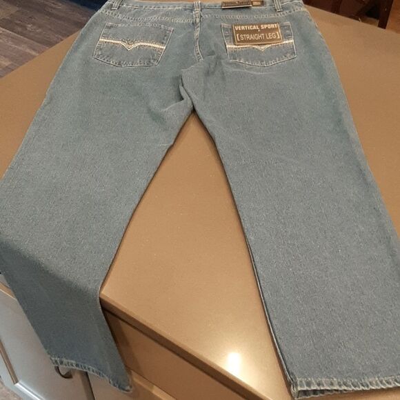 Vertical Sport Blue Stone Straight Leg Jeans NWT - Picture 10 of 12
